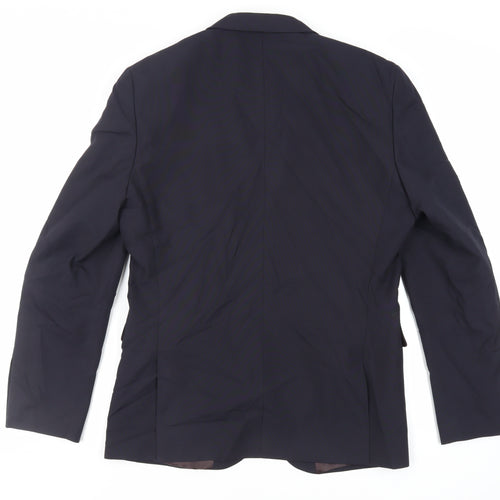 NEXT Mens Blue Polyester Jacket Suit Jacket Size 40 Regular