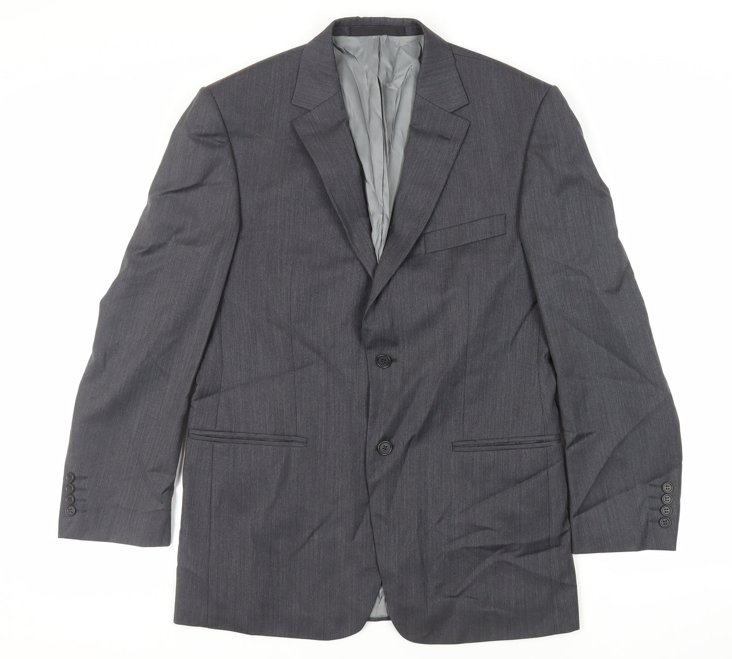 Marks and Spencer Mens Grey Wool Jacket Suit Jacket Size 40 Regular