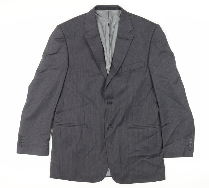 Marks and Spencer Mens Grey Wool Jacket Suit Jacket Size 40 Regular