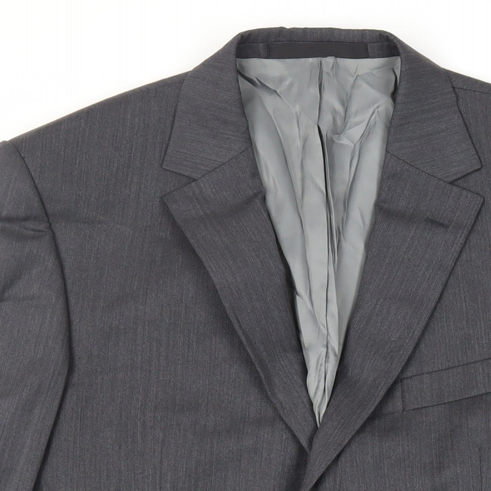 Marks and Spencer Mens Grey Wool Jacket Suit Jacket Size 40 Regular