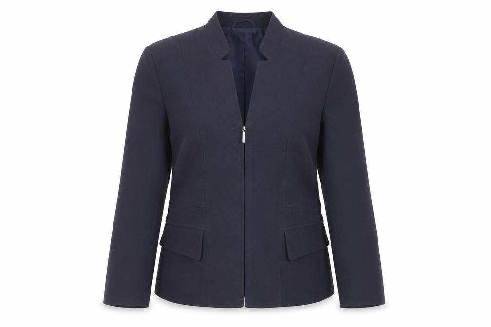Alexara Womens Blue Jacket Size 12 Zip
