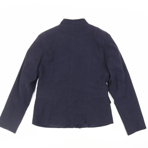Alexara Womens Blue Jacket Size 12 Zip