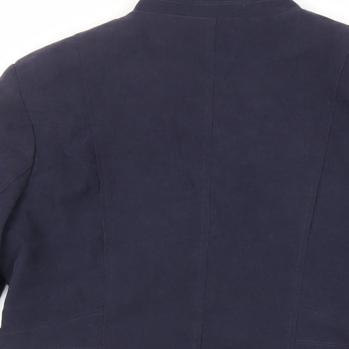 Alexara Womens Blue Jacket Size 12 Zip