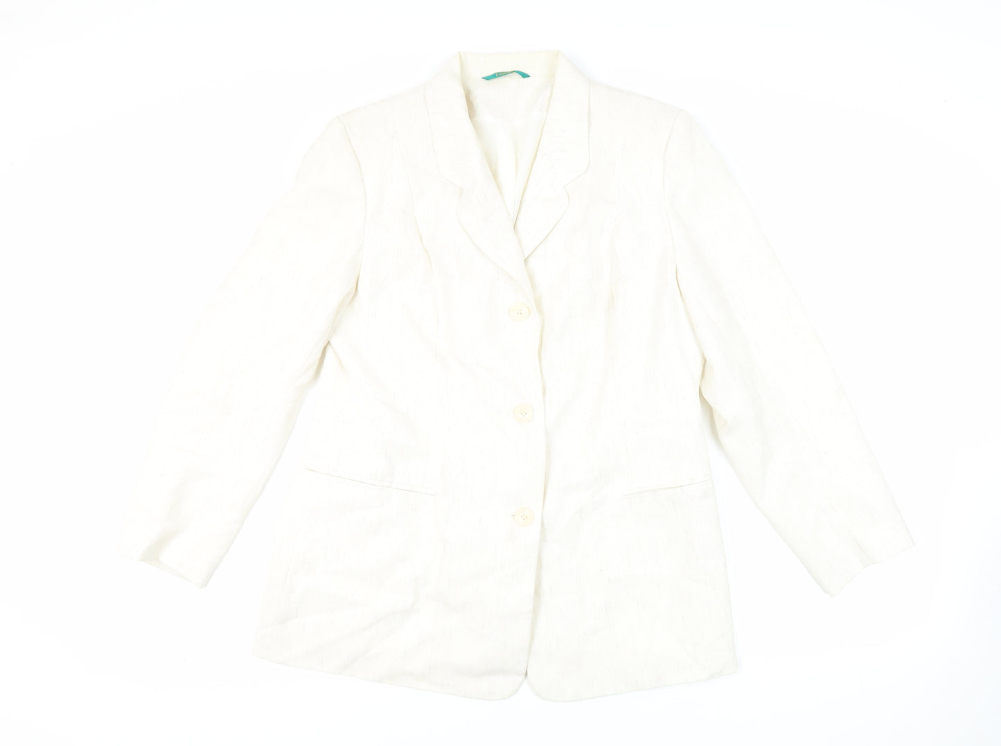 Canda Womens Ivory Jacket Blazer Size 18 Button