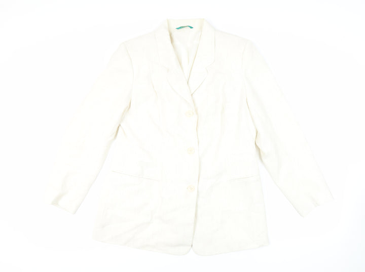 Canda Womens Ivory Jacket Blazer Size 18 Button