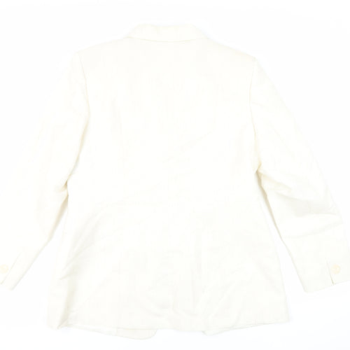 Canda Womens Ivory Jacket Blazer Size 18 Button