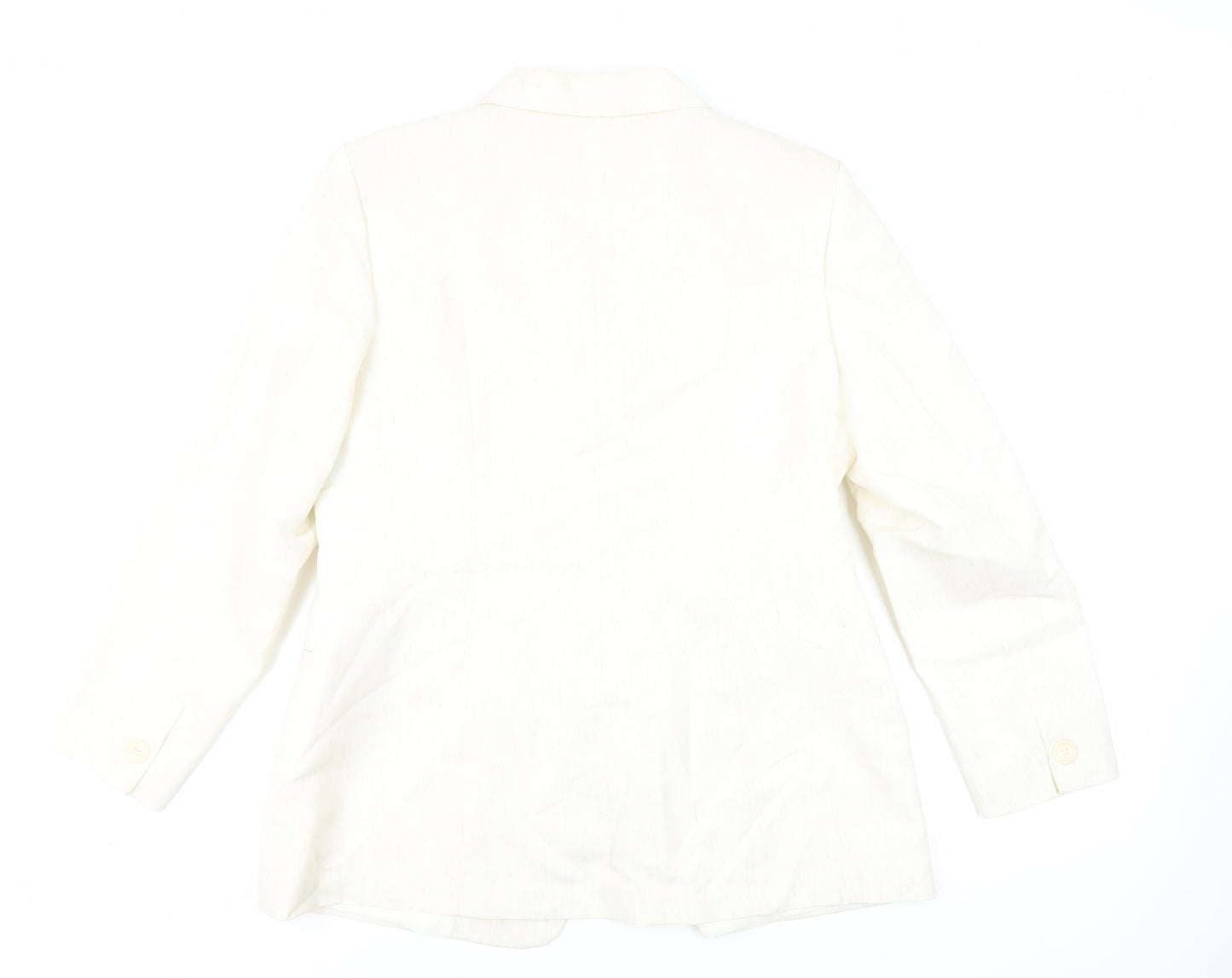 Canda Womens Ivory Jacket Blazer Size 18 Button