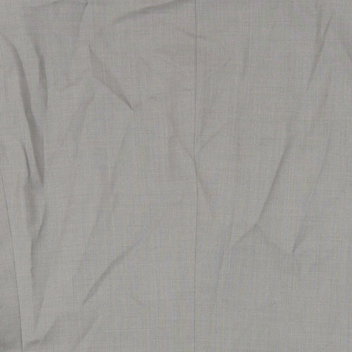 Burton Mens Grey Wool Jacket Suit Jacket Size 40 Regular
