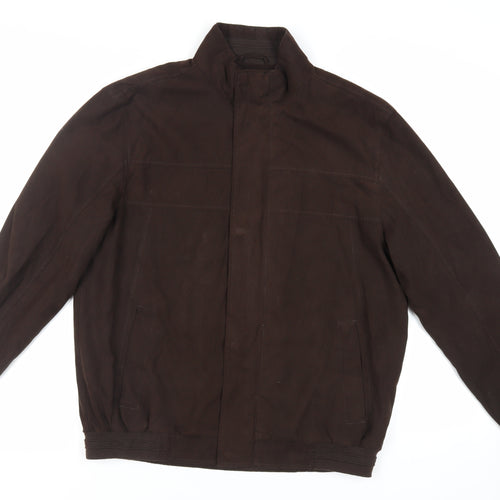 Thomas Nash Mens Brown Jacket Size M Zip