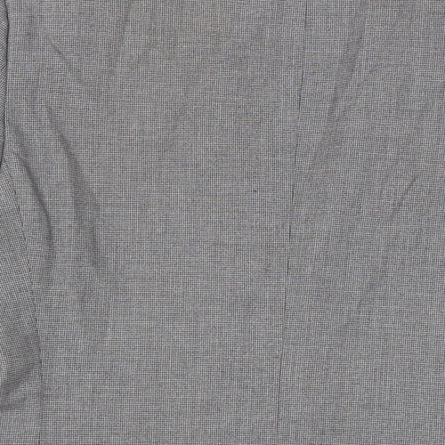 NEXT Mens Grey Geometric Polyester Jacket Suit Jacket Size 40 Regular