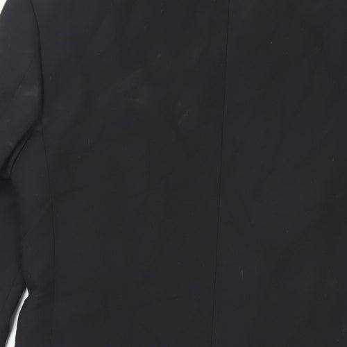 Marks and Spencer Mens Black Polyester Tuxedo Suit Jacket Size 34 Regular