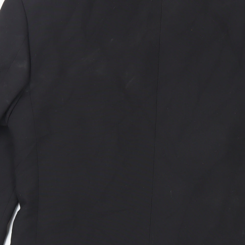 Marks and Spencer Mens Black Polyester Tuxedo Suit Jacket Size 34 Regular