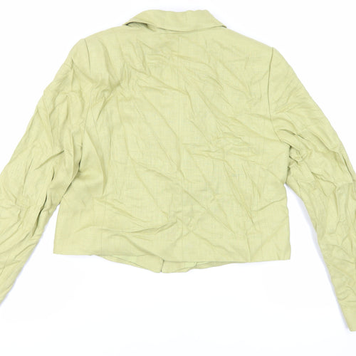 Marks and Spencer Womens Green Jacket Blazer Size 12 Button