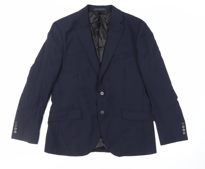 Marks and Spencer Mens Blue Wool Jacket Suit Jacket Size 40 Regular