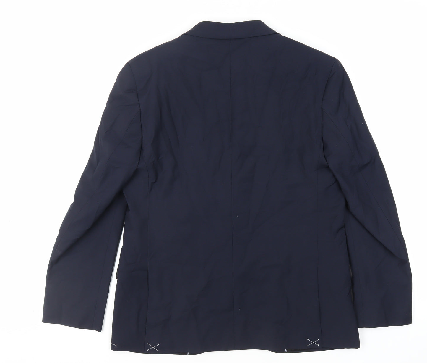 Marks and Spencer Mens Blue Wool Jacket Suit Jacket Size 40 Regular