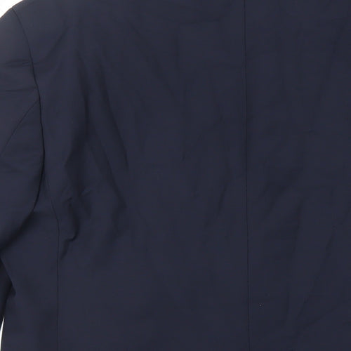 Marks and Spencer Mens Blue Wool Jacket Suit Jacket Size 40 Regular