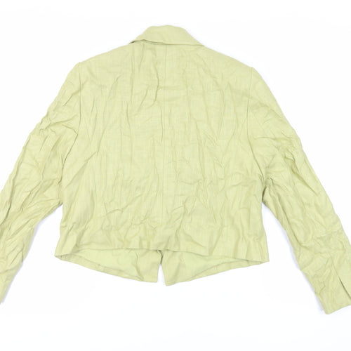 Marks and Spencer Womens Green Jacket Blazer Size 14 Button