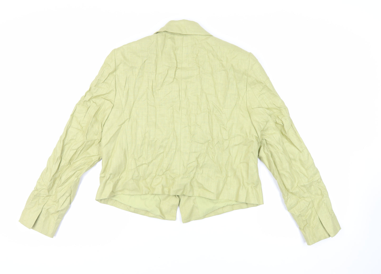 Marks and Spencer Womens Green Jacket Blazer Size 14 Button