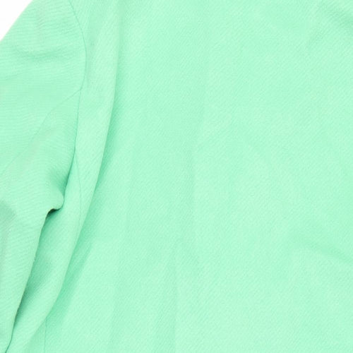 Marks and Spencer Womens Green Overcoat Coat Size 14 Button