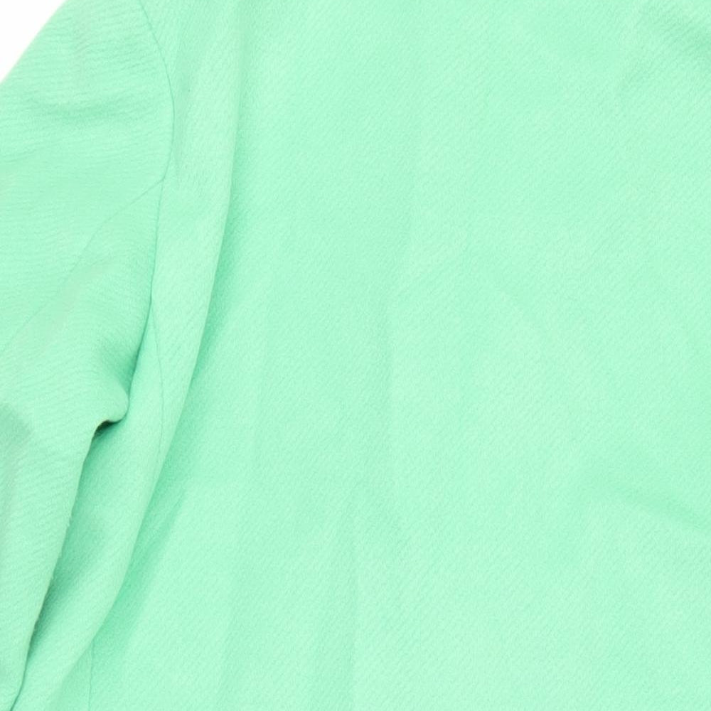 Marks and Spencer Womens Green Overcoat Coat Size 14 Button
