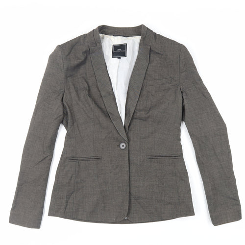 NEXT Womens Brown Jacket Blazer Size 10 Button