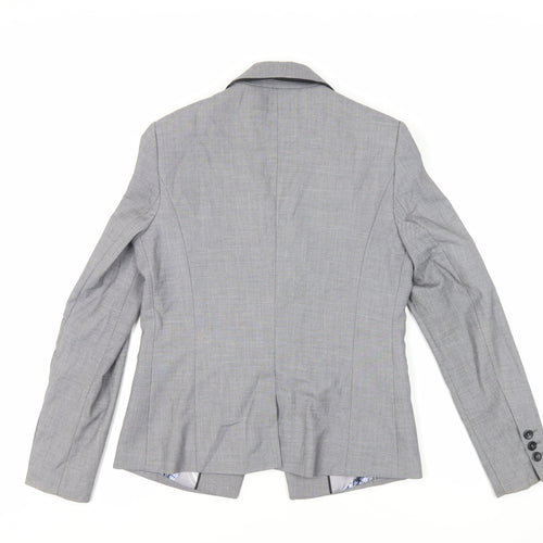 NEXT Womens Grey Jacket Blazer Size 10 Button