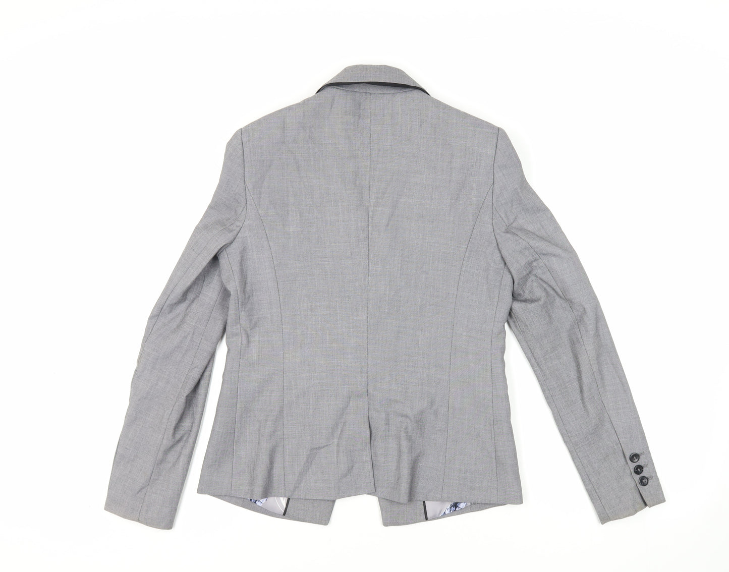 NEXT Womens Grey Jacket Blazer Size 10 Button