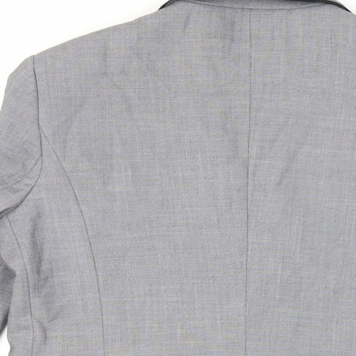 NEXT Womens Grey Jacket Blazer Size 10 Button