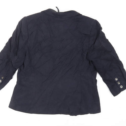 Autograph Womens Blue Jacket Blazer Size 14 - Open