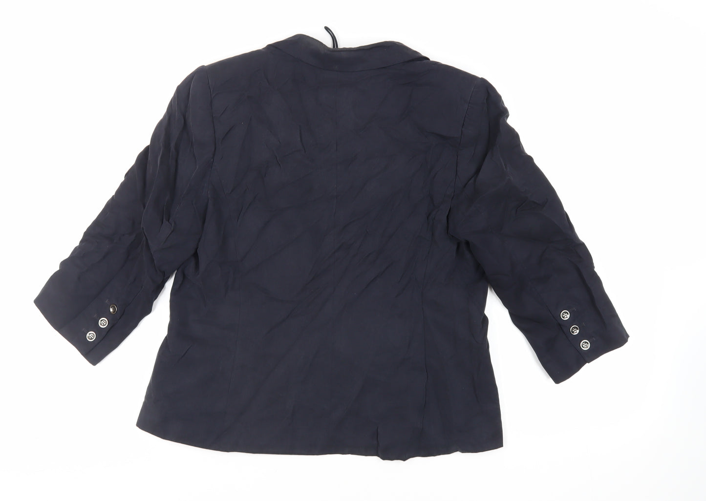 Autograph Womens Blue Jacket Blazer Size 14 - Open