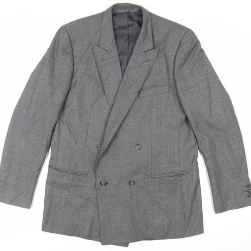 Club Member Mens Grey Polyester Jacket Suit Jacket Size 44 Regular