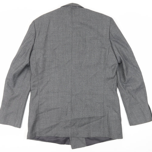Club Member Mens Grey Polyester Jacket Suit Jacket Size 44 Regular