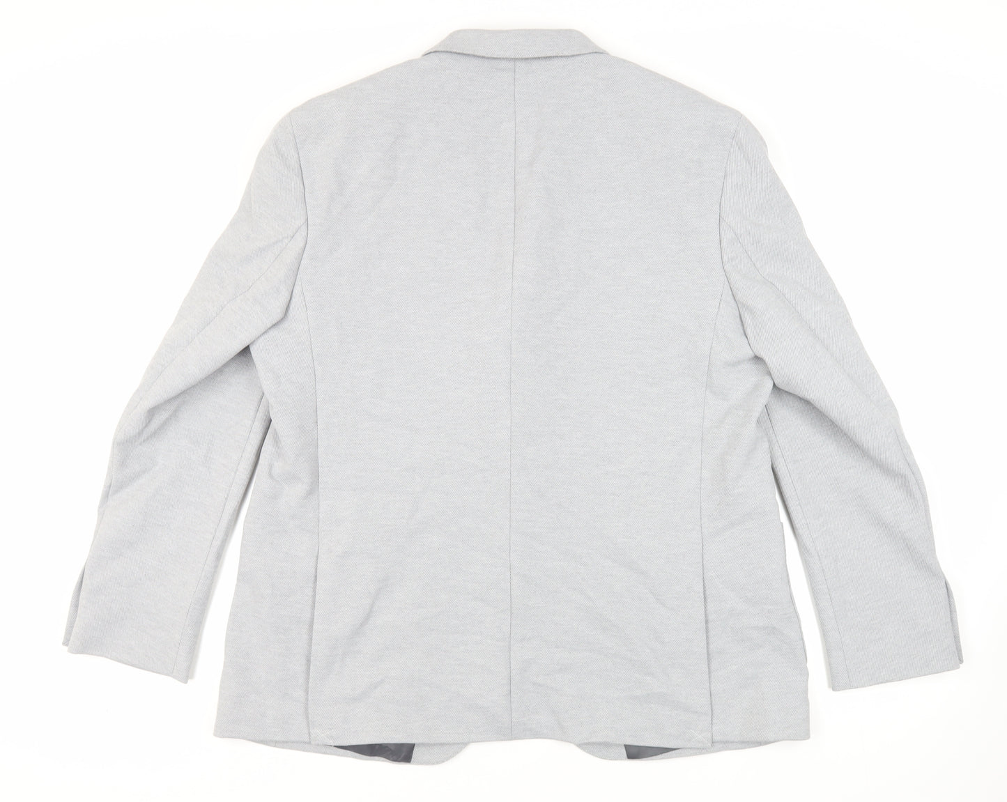 Marks and Spencer Mens Grey Polyamide Jacket Suit Jacket Size 46 Regular