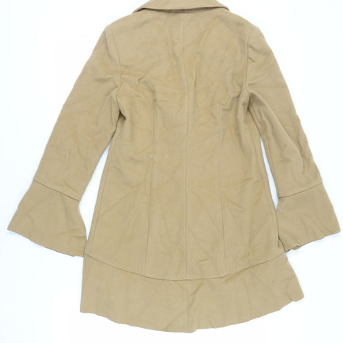 Per Una Womens Brown Overcoat Coat Size 14 Button - Unlined