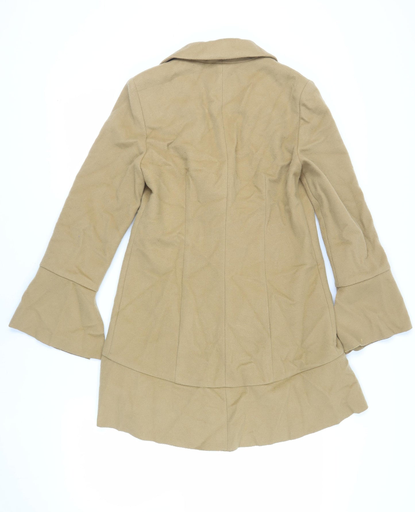 Per Una Womens Brown Overcoat Coat Size 14 Button - Unlined