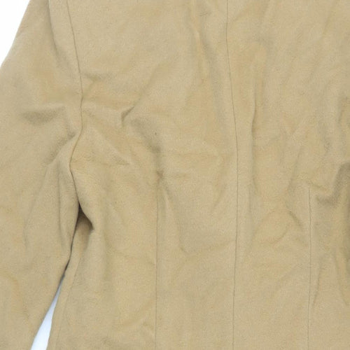 Per Una Womens Brown Overcoat Coat Size 14 Button - Unlined