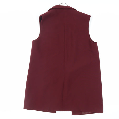 Topshop Womens Purple Jacket Waistcoat Size 14 - Open
