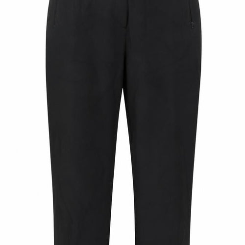 Sarah Hamilton Womens Black Polyester Trousers Size 20 L26 in Regular Zip - Zipped Pockets