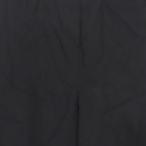 Sarah Hamilton Womens Black Polyester Trousers Size 20 L26 in Regular Zip - Zipped Pockets