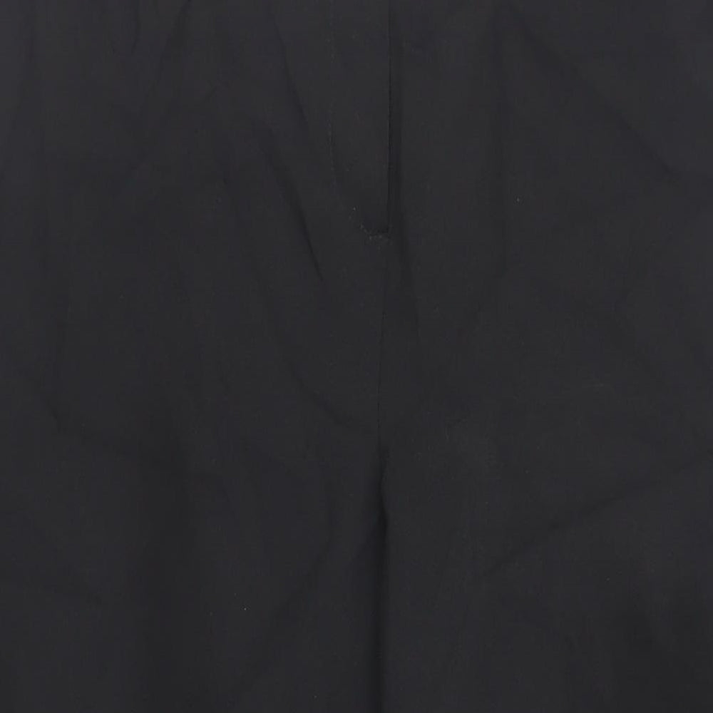Sarah Hamilton Womens Black Polyester Trousers Size 20 L26 in Regular Zip - Zipped Pockets