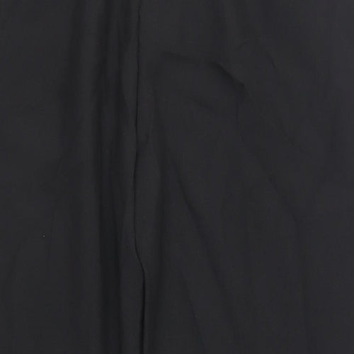 Sarah Hamilton Womens Black Polyester Trousers Size 20 L26 in Regular Zip - Zipped Pockets