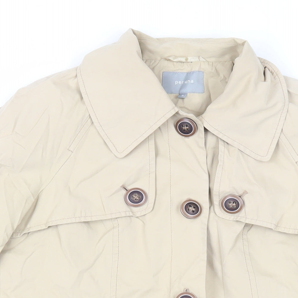Per Una Womens Beige Jacket Size 8 Button