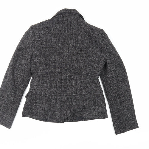 Debenhams Womens Grey Jacket Blazer Size 10 Button