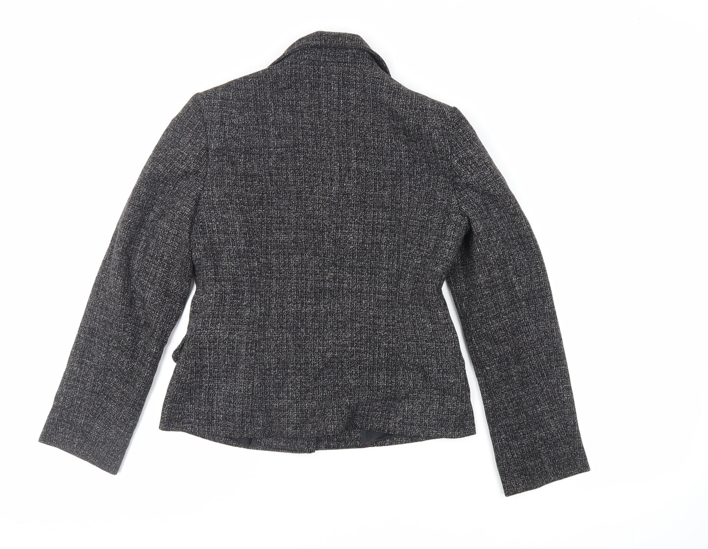 Debenhams Womens Grey Jacket Blazer Size 10 Button