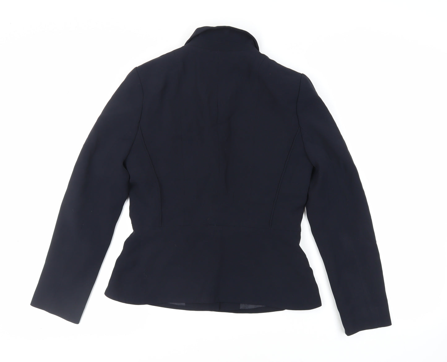 Hobbs Womens Blue Jacket Blazer Size 10 Button