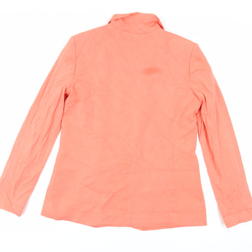 Oasis Womens Orange Jacket Blazer Size 12 Button