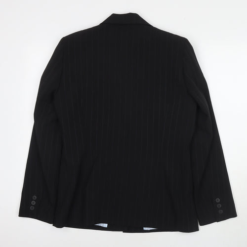 Bonmarché Womens Black Jacket Blazer Size 12 Button