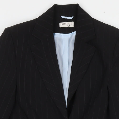 Bonmarché Womens Black Jacket Blazer Size 12 Button
