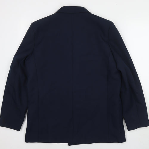 Classics Womens Blue Jacket Blazer Size 14 Button