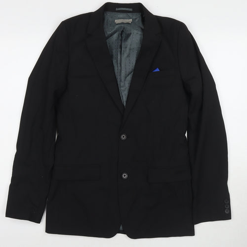 John Lewis Womens Black Jacket Blazer Size 14 Button